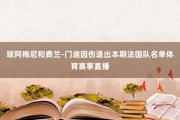 琼阿梅尼和费兰-门迪因伤退出本期法国队名单体育赛事直播