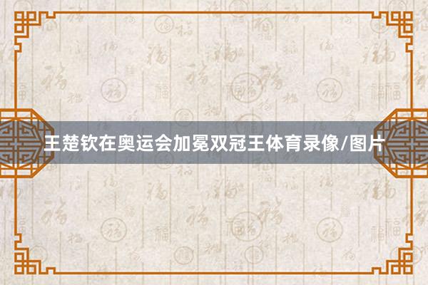 王楚钦在奥运会加冕双冠王体育录像/图片